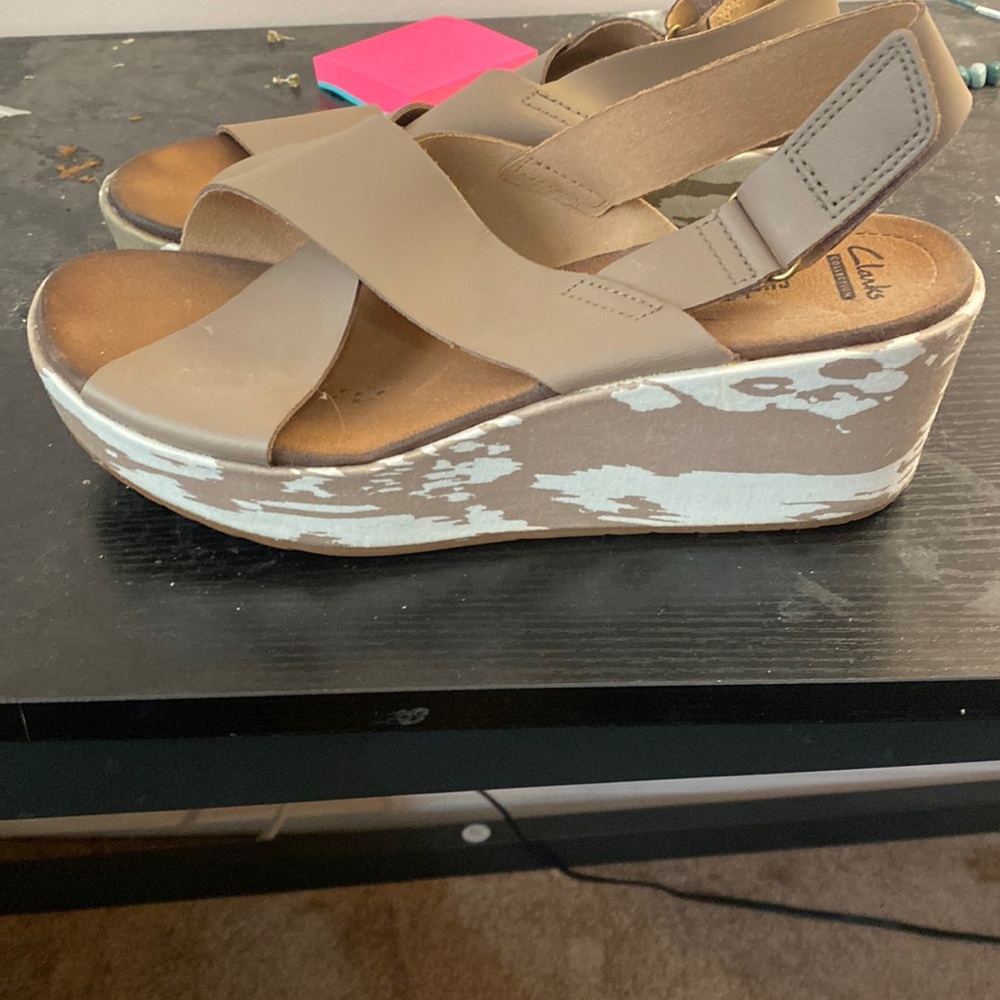 Clarks Collection Soft Cushion High Heel Sandals